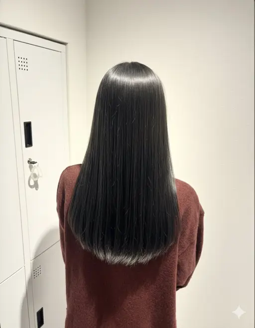 ふわっとまとまる♡ナチュラル縮毛ストレート🩶🫧‪