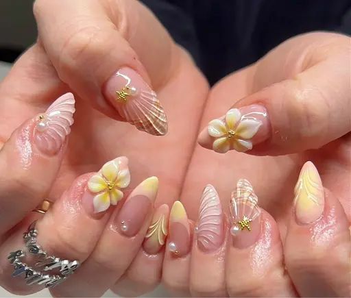 《HAND》撮影モデル様募集中✨先着2名様まで!SNS大人気夏ネイル(ソフトジェルオフ無料)