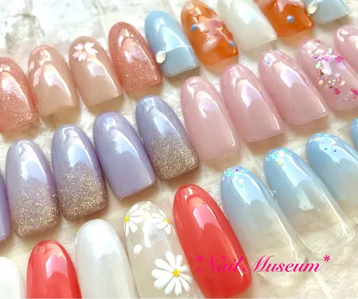 🎀8月土日祝💛サンプル1000種以上から選べる💛シンプルコース【ハンド】カラー変更可◎ オフ有 ¥5550