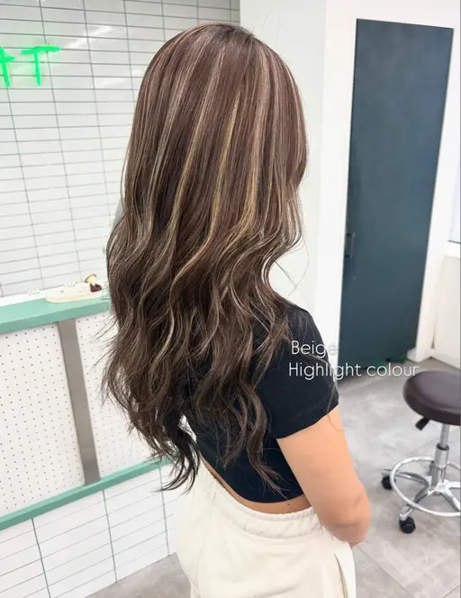 🖤海外風コントラストハイライト🖤(ケアブリーチ+艶TR)