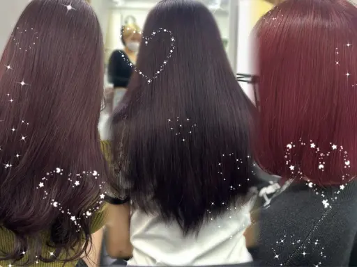 🍒🖤⟡.·ブリーチなしダブルカラー🍒🖤⟡.·+前処理トリートメント付き🍒🖤⟡.·🍒🖤⟡.·🍒🖤⟡.