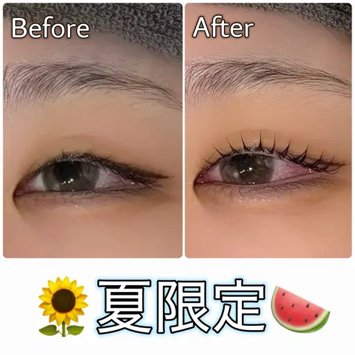 【🌻夏限定🍉】似合わせまつ毛パーマ+アイシャンプー+高濃度TR
