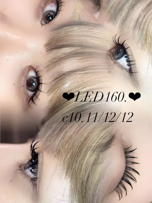 【🎐本日7/23限定価格💭】40%OFF🉐❤︎LEDエクステ 140​〜​160本❤︎アイパック＋コーティング