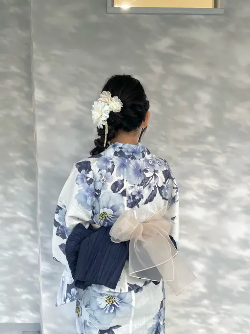 浴衣着付け💙