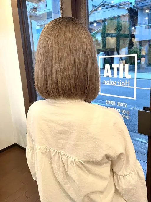 カット+美髪艶ケアカラー+超音波アイロンケラチントリートメント