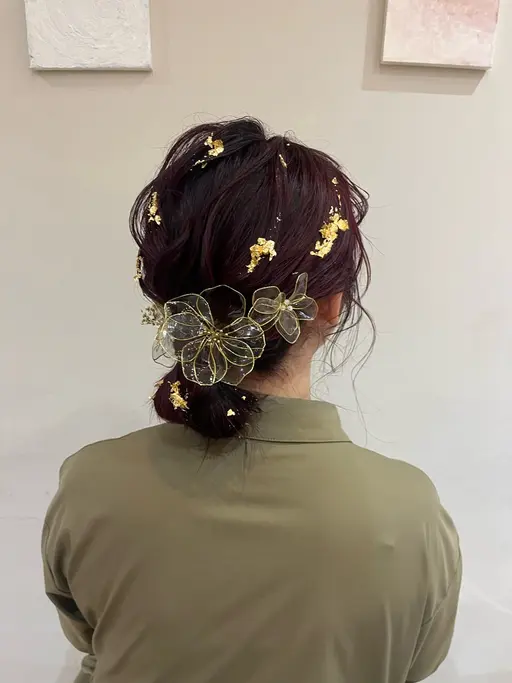 《結婚式参列やライブイベント前などに🎗️》           ヘアセットメニュー⸝⋆⸝⋆
