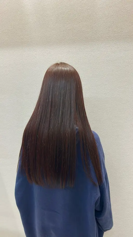 縮毛矯正+ブロー