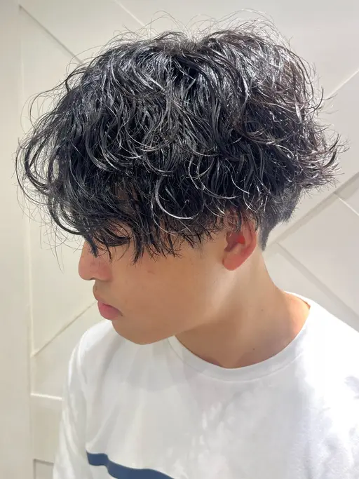 『メンズ限定』カット+波巻きパーマ