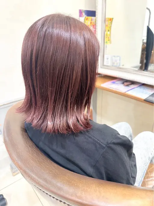 🍊minimo限定メニュー🍊暖色ワンカラー(ブリーチなし)＋シルクトリートメント🫧