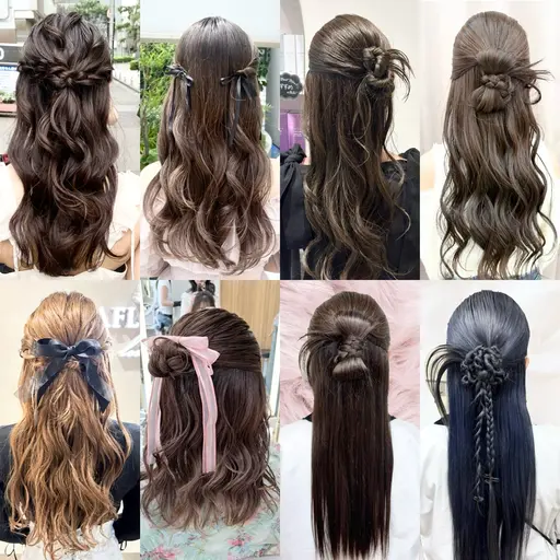 【巻き下ろし​〜​ハーフアップ希望の方✨】ヘアアレンジ🎀