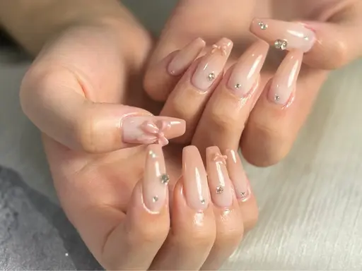 オフ込み🌟チップ長さだし10本❤️🔥ハンド持ち込みデザイン💅(アート10本OK)