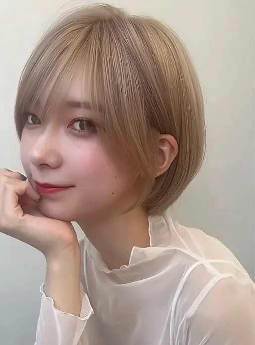 【ショートカット限定】カット+透明感カラー🫧