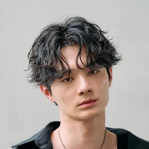 【✨初パーマにもおすすめ✨】　　　　　　　　　　　　骨格に合わせたメンズカット＋シャドウパーマ＋トリートメント