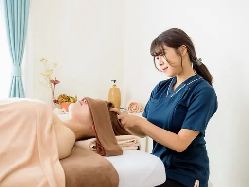 【🌻8月キャンペーン🌻】90分◎背面リンパドレナージュ＋首デコルテ＋🧊冷んやり🧊炭酸ヘッドスパ◎女性限定