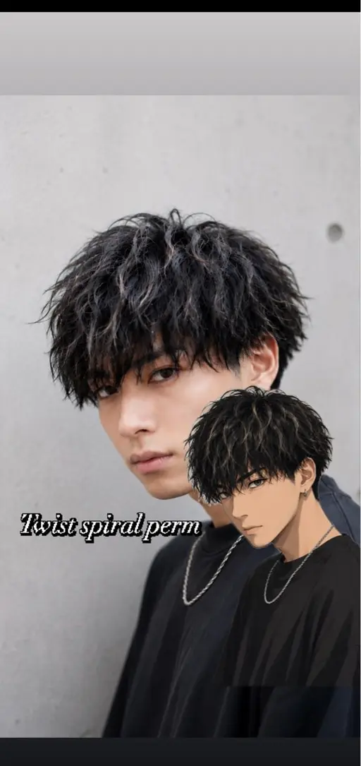 🌻7月限定メニュー🌻メンズカット✂️➕似合わせパーマ🌀ツイスパ/波巻き/シャドウパーマ/海外風パーマ