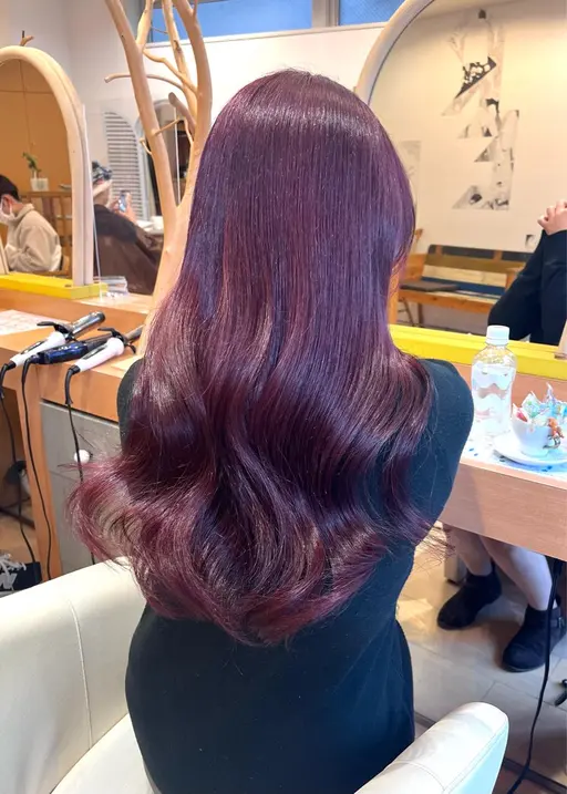 💜新規様クーポン💜🍒カット➕艶カラー➕超音波トリートメント🍒