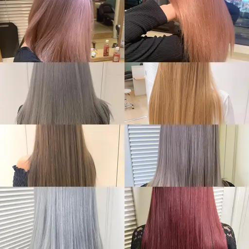 【ミニモ学割】お得にメンテナンス🌈ハイトーンにしたい方😍ケアブリーチ(リタッチ)+カラー＋2ステップナノスチームTR