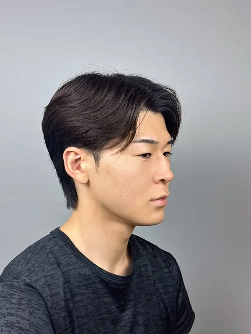 曲がる縮毛矯正(髪質改善)+ダウンパーマ