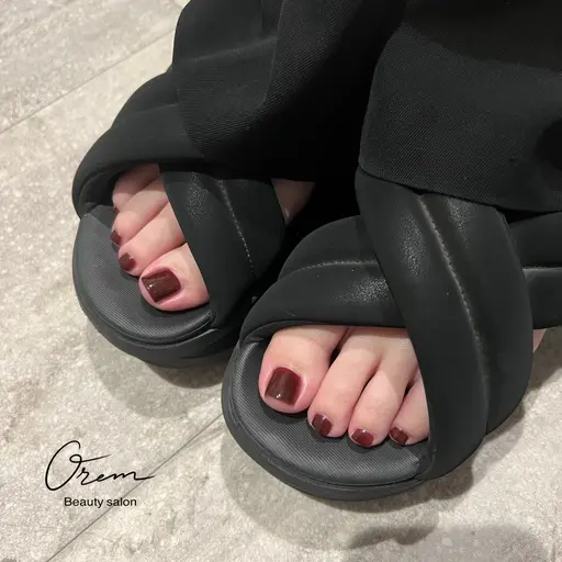 【フットバス&やみつき角質ケア・オフ込み】フットワンカラー　パラジェル&フィルイン◎