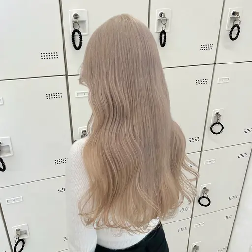 【♡4.5月限定クーポン♡】🫶🏻ブリーチありダブルカラー🫶🏻パーソナルカラー診断+炭酸spa+韓国コテ巻き︎