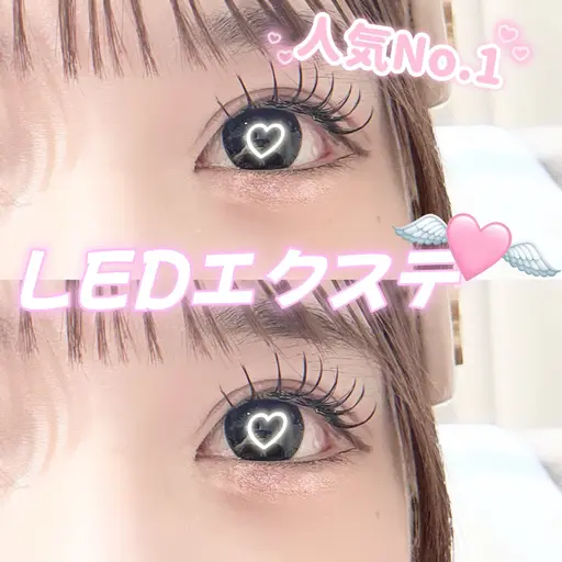 【高持続🪄】ミニモ限定特別価格💫 LEDエクステ🪽最高級セーブル100本💘【コーティング仕上げ✨指名料込み】