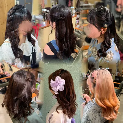 編み込みたらしorハーフツイン🍒✨