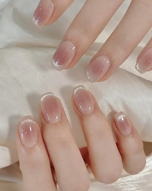 🉐超人気【自爪】ワンホンチークマグネットフレンチネイル【ミニモ限定】¥6000🌸