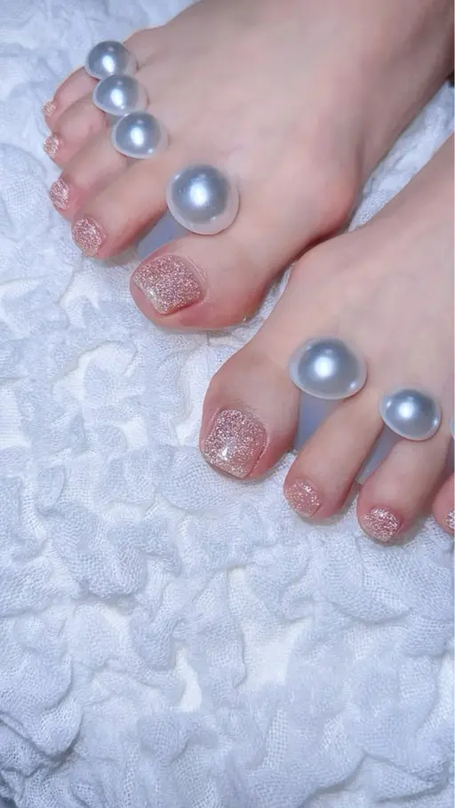 【1日限定🍂オフ込み】フットワンカラーᥫᩣ ̖́-ストーン10粒までプレゼント💎✨