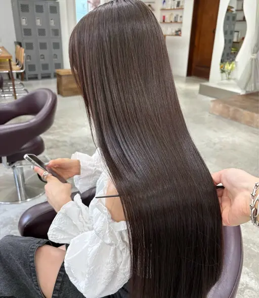 ワンカラー(ブリーチなし)+カット+トリートメント