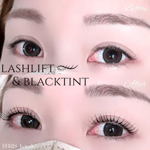 ご新規様限定👑韓国マスカラまつ毛パーマ“ブラックティント🖤”【トリートメント・コーティング付】デザイン自由◎