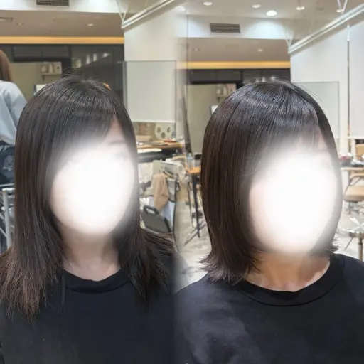 カットモデル(オリジナルトリートメント、スタイリング付き⭐️)ボブの方限定💟レイヤー入れていつもと違う雰囲気に♩