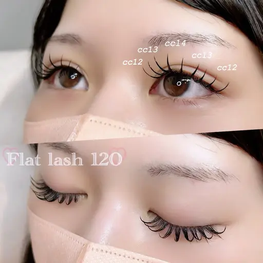 🌷6月限定🌷フラットラッシュ🩷️120本付け放題(オフ込)¥4200🎀
