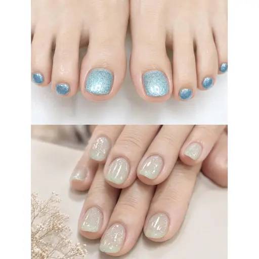 【初回限定ネイル★オフ無し】ハンドorフット★4400円💖ワンカラー・ラメ・ラメグラ・マグネット・フラッシュ