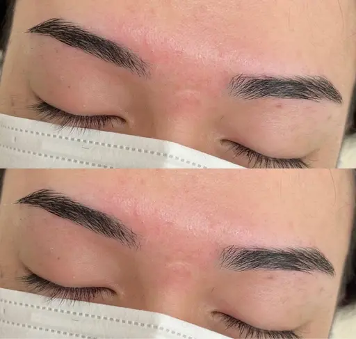 メンズアイブロウWax(メイク付き)メイクなしも可能!