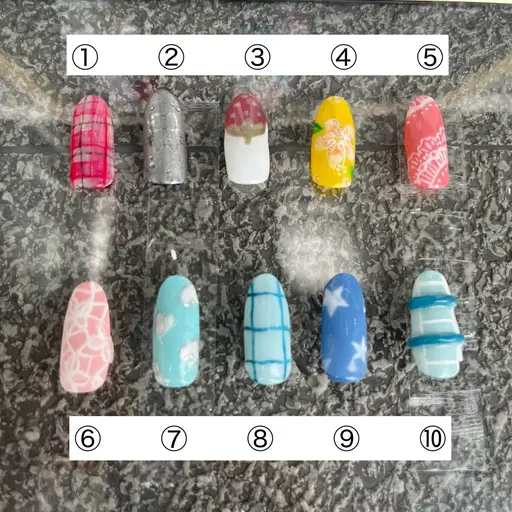 【オフ有】ワンカラー+写真アート2本付 0円