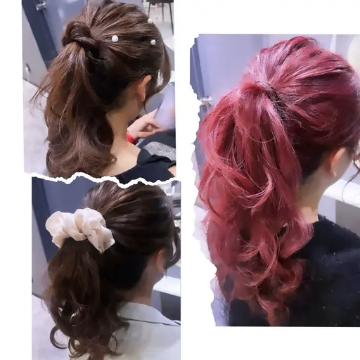 テンプレ15種類ヘアセット