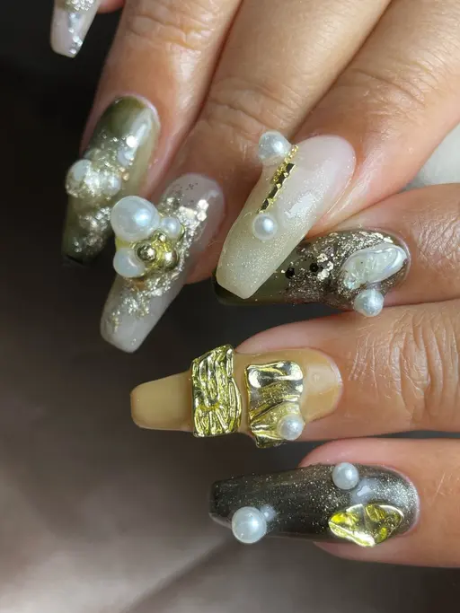 【オフ、パーツ、シール込み】おまかせデザインコース
