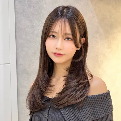 【🌈人気No.1🌈】小顔見えレイヤーカット+透明感艶カラー+1stepトリートメント