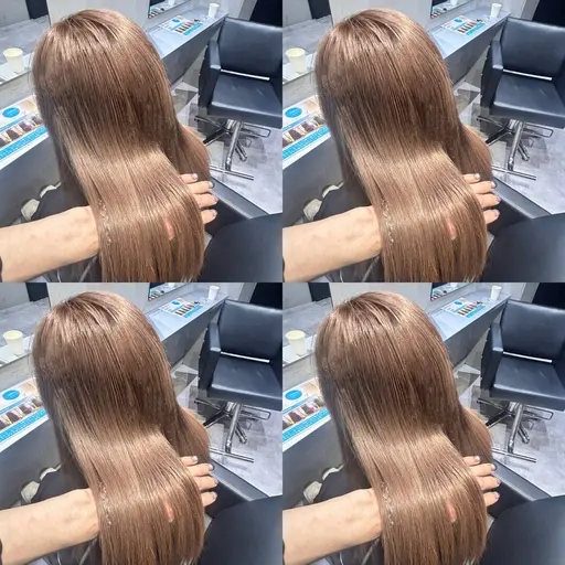 💎透明感カラー➕トリートメント(オリーブ、グレージュ、ベージュ、ボルドー、ピンク、ラベンダー)カラーモデル