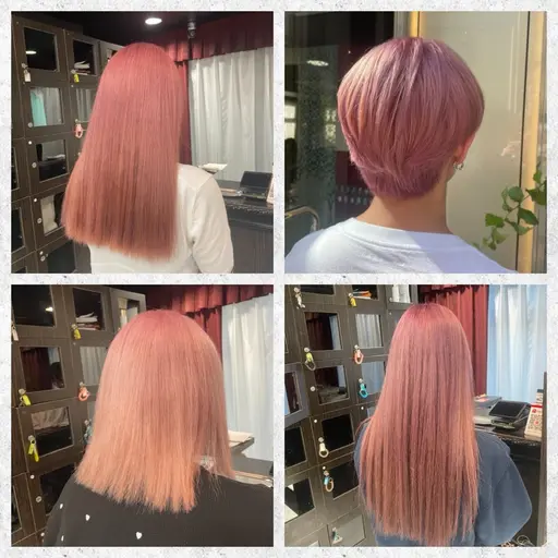 🩷ピンク系限定ブリーチありダブルカラー🩷