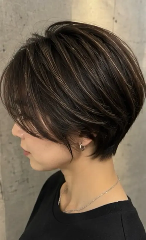 カット+白髪ぼかしハイライトカラー💇🏼‍♀️+ダメージケア高保湿トリートメント