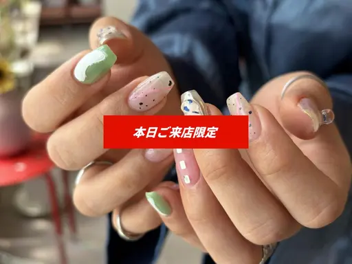 【 仙台 フィルイン対応 】本日限定★残り2枠｜人気定額ネイル一律 ¥8,500 ※オフなし