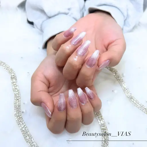 【新規ジェルオフ無料】オフあり自爪ワンカラー/マグネット/フラッシュ/ミラーワンカラー アシメ可💅🏻💞