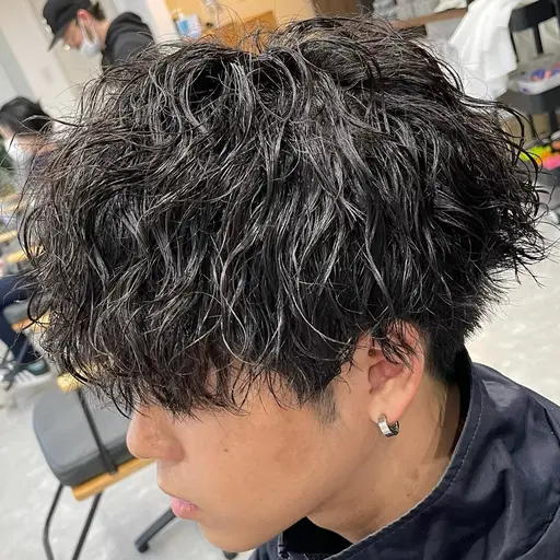 【当日予約限定】メンズカット＋各種パーマ　⚠️現金支払いのみお釣り無し