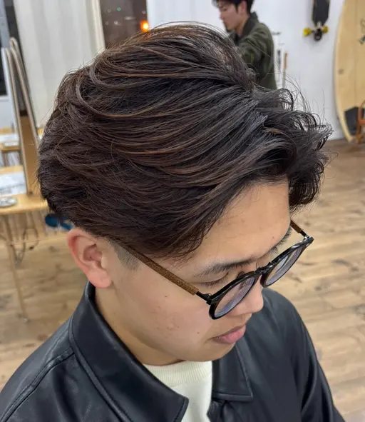 🩵メンズカット＋（ニュアンスパーマ　フェザーパーマ）