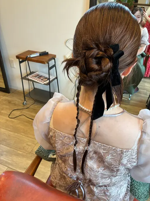 プチアレンジ😊¥1500でできます。ラフなアレンジ😊ちょっとお出かけ前にもオススメ😊