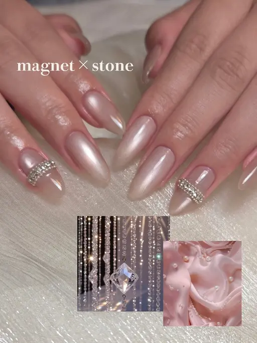 【当店NO,1人気メニュー】うる艶マグネット+2本ストーンアート💎