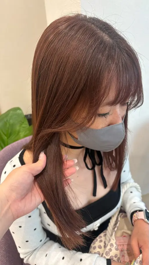 ✨【9月限定🌻】💇🏼♀️【カット】+【カラー】+🫧【前処理】🍎¥11550→¥6500【豊橋/韓国