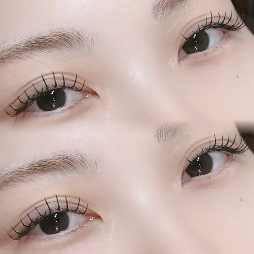 🫧【🌕9月限定】負担軽減💫フラットラッシュ100本{オフ込み}束感コーティング仕上げ✨