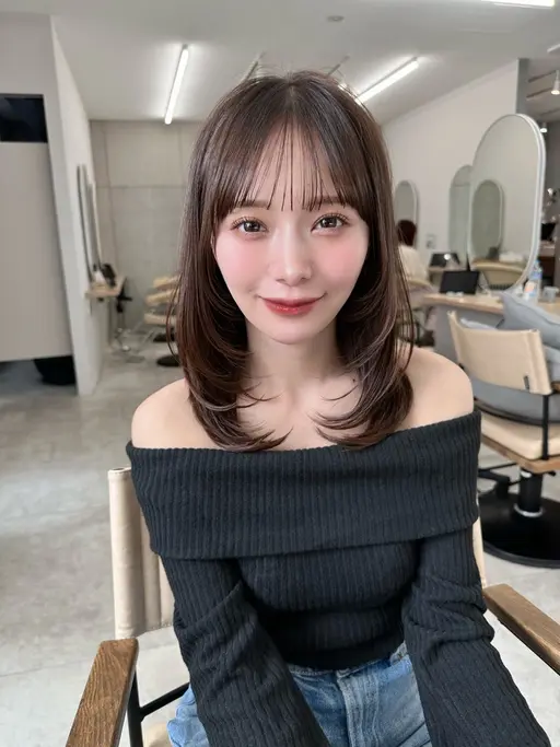 【8/20チェックモデル様🈹】ミディアムレイヤーカット✂️